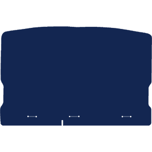 Kia Rio 2010-2017 Boot mat // Black Grand, Black Trim