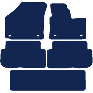Volkswagen Touran 7 seat 2010-2016 (round fixings) Car Mats
