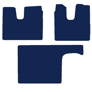 MAN TGX Euro 6 2012-2018 Truck Mats (3 piece)