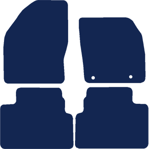 Ford Kuga 2012-2013 Car Mats (Round Clips)