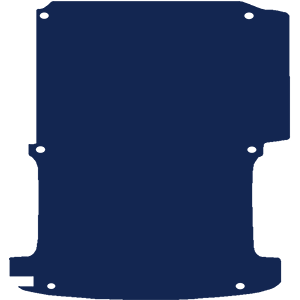 Volkswagen Transporter T5 SWB Van 2004-2015 Van Rear Load Mat (single door)