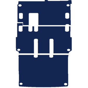Volkswagen Transporter T5 Shuttle LWB Minibus 2004-2015 Minibus Mats (3 section rear))