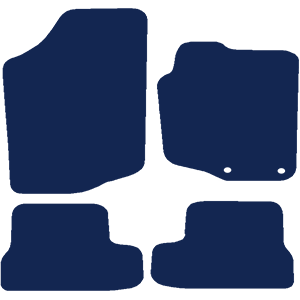 Peugeot 207CC 2007-2014 Car Mats // Black Off Road Rubber, Black Trim, No Heelpad