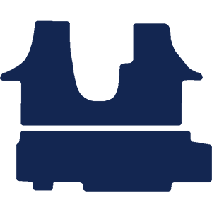 Volkswagen Transporter T6 Kombi Van 2015-2019 Van Mats (single side door, 1+2 rear seat)