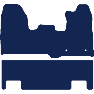 Ford Transit Custom Double Cab In Van 2013-2015 Van Mats (twin side door)