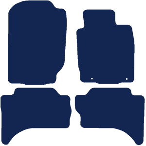 Mitsubishi L200 Double Cab 2015+ Car Mats (squared edge)