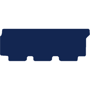 Volkswagen Transporter T6 Kombi Van 2015-2019 Van Mats (rear seat only full bench, twin door)