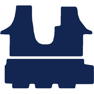 Volkswagen Transporter T6 Kombi Van Front & Rear 2015-2019 Van Mats