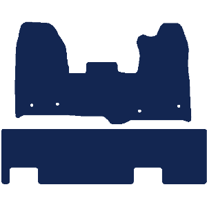 Ford Transit Custom Double Cab In Van 2015-2018 Van Mats (single side door)