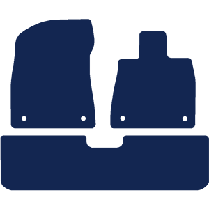 Lexus RX450h 2016-2023 Car Mats // Graphite Executive, Black Trim, Carpet Heelpad