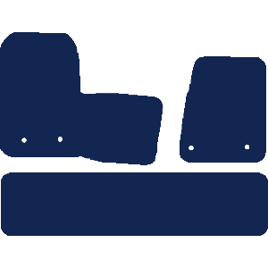 Ford Transit Custom Crew Cab Manual Van 2018-2020 Van Mats (2 piece front)