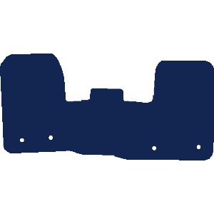Ford Transit Custom Van 2019-2023 Van Mats (1 piece front, drivers side holes parallel)