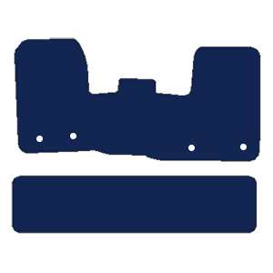 Ford Transit Custom Crew Cab Manual Van 2018-2020 Van Mats (1 piece front, drivers side holes parallel)
