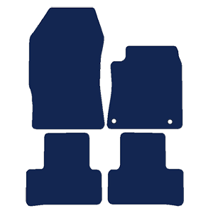 Peugeot 308 Hatchback 2021+ Car Mats // Black Motor, Black Trim, Carpet Heelpad