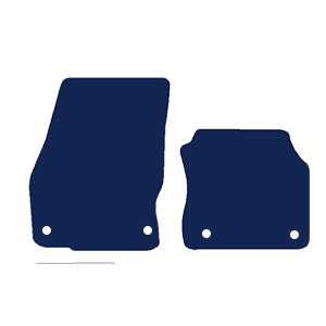 Ford Transit Connect Van 2024+ Van Mats // Black Elite, Black White Stitch Trim