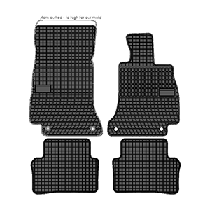 Mercedes E-Class 2016-2023 Moulded Rubber Car Mats
