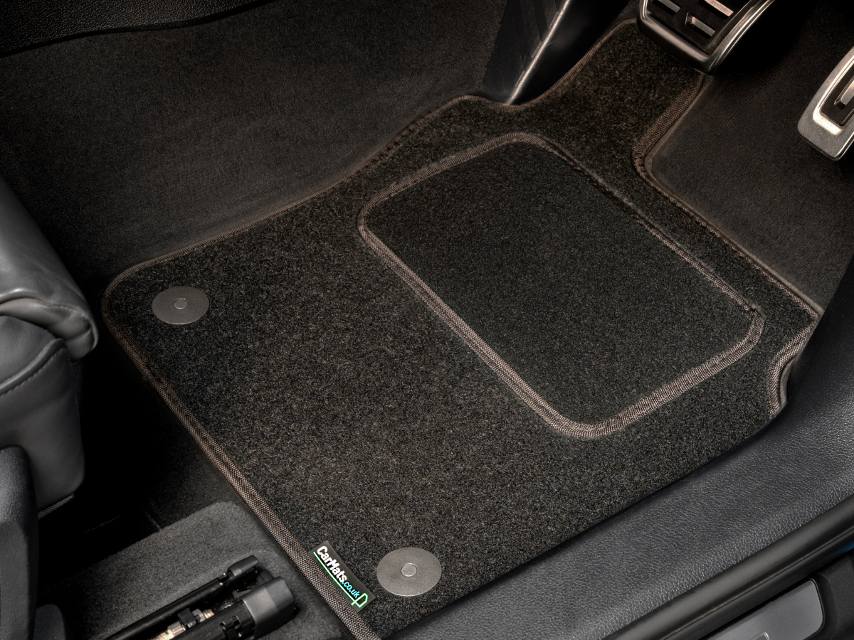 Black Grand  Car Mats with Black Trim